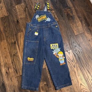 Vintage Y2K Bob the Builder Denim Overalls